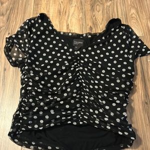 Free press polka dot cinched top